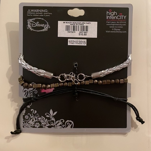 NWT Disney Beauty and the Beast Bonjour Mrs. Potts and Lumiere bracelets - Picture 3 of 3